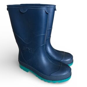 Weather Star by Tingley Kids Waterproof Rubber Rain Boots Outdoor Navy Blue 2